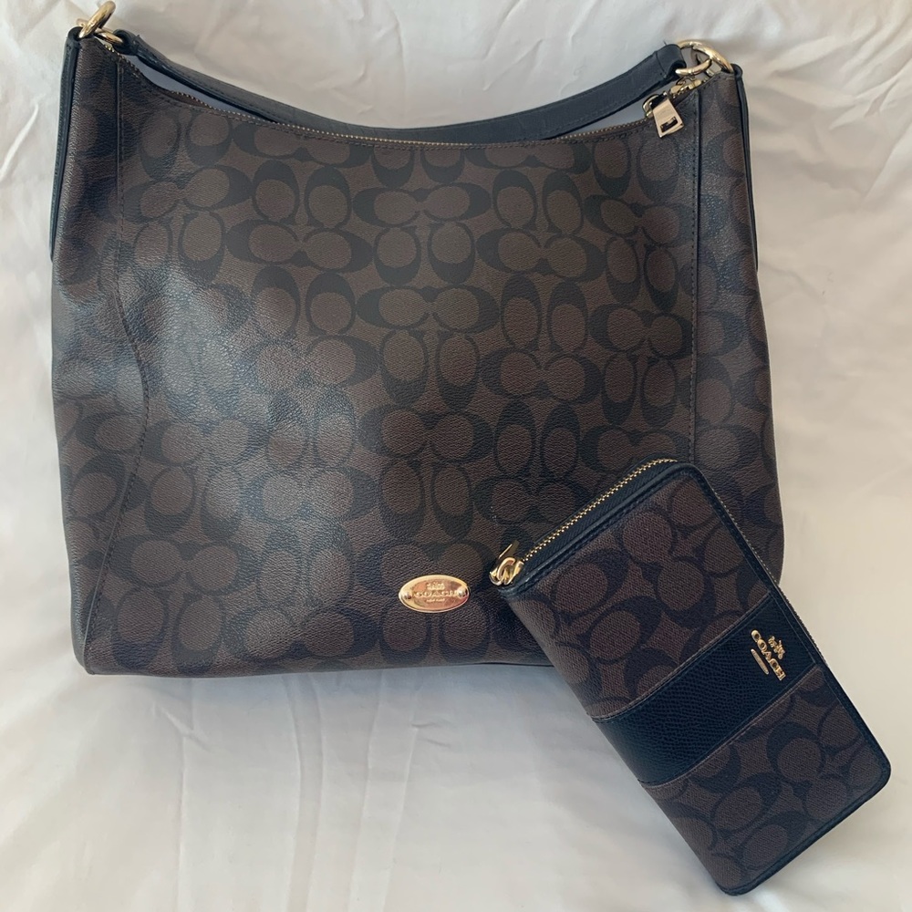 Authentic Coach purse and wallet pair